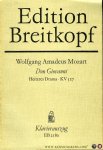 MOZART, Wolfgang Amadeus - Don Giovanni oder Der bestrafte Wüstling / Don Giovanni ossia Il dissoluto punito. Heiteres Drama in zwei Aufzügen