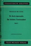 Wilpert, Paul (Hg.) - Die belehrte Unwissenheit Buch 1