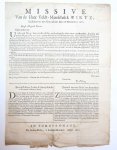 Signatory: Wirtz, Paul(us) - 1. Missive Van de Heer Veldt-Maerschalck Wirtz, Geschreven uyt Gornichem den 28 November 1672. Extraict d’une Lettre d’Ameyden du 28 Novembre le Matin a 9 heures .2. Extract van een Brief uyt Ameyden van den 28 November des morgens ten negen u...