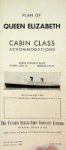 Cunard - Plan of Queen Elizabeth Cabin Class accomodations