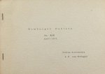 Schagen, J.C. van. - Domburgse Cahiers XIX. Schagen, J.C. van. - Domburgse Cahiers XIX.