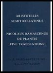 Nicolaus Damascenus, E. L. J. Poortman, Drossaart Lulofs Aristotle - Nicolaus Damascenus De Plantis Five Translations