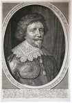 Delff, Willem Jacobsz. (1580-1638); after Mierevelt, Michiel van (1566-1641) - [Original engraving/gravure] Portrait of 'Fr: Henrico D.G. Principi Arausionenium'; Frederik Hendrik, prins van Oranje, Frederik Hendrik, prince of Nassau-Orange, 1634.