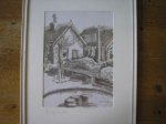 Erica Fraaije-van der Stelt - Tekening van de Brilweg te Zuidhorn