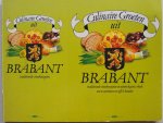Buurke, Bonnie, ill. Jaquet Gertie - Culinaire Groeten uit Brabant traditionele streekrecepten in uitrits-kaart & boek om te versturen en zelf te houden 20 prentbriefkaarten