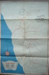 kaart. map. - Road map of South West Africa. Padkaart van Suid-Wes Afrika.