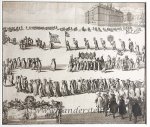 Johannes van den Aveele (ca. 1655-1727) - [Antique print, etching] Funeral procession for Michiel Adriaansz. de Ruyter (1607-1676), published 1677-1679, 1 p.