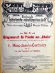 Mendelssohn, Felix: - Kriegsmarsch der Priester aus Athalia. Op. 74. Für das Pianoforte zu 2 Händen