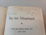 Corvin, O. von - Aus dem Zellengefängniß. Briefe aus bewegter schwerer Zeit 1848 - 1856. SIGNED