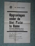 Poster - Lezing Opgravingen onder de Sint Pieter te Rome
