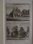 Nieuw- en Sint Joosland. - De Kerk van St. Laurens 1743 - Het Dorp 't Nieuwland op St. Joosland 1745.