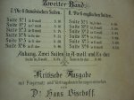 Bach; J. S. (1685-1750) - Klavierwerke; Band II / Band III; Krititsche Ausgabe mit Fingersatz und Vortragsbezeichnungen versehen von Dr. Hans Bischoff (Berlin, Mai 1881); Originele uitgave uit 1881/82