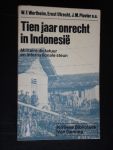 Wertheim, W.F. & Ernst Utrecht, J.M.Pluvier ea - Tien jaar onrecht in Indonesie, militaire dictatuur en internationale steun