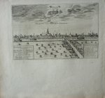 Blaeu, Joan - Mauronti-Villa Mergem Merville. Originele gravure