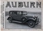 AUBURN - Vloeiblad automobielbedrijf Veldhuis, Haarlem. AUBURN - Vloeiblad automobielbedrijf Veldhuis, Haarlem.