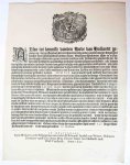 [Signatory: Rollant, C.]. - Pamphlet: Untitled. Alsoo tot kennisse vanden Hove van Hollandt gecomen es, dat op Sondach den veerthienden deses inden avont voor het Logement vanden Heer Ambassadeur vanden Groot-Vorst van Moscovien alhier in ’s Graven-Haghe residerende, gro...