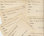 ACHTERBERG, Gerrit - Collectie van 46 door Achterberg beschreven kaartjes afkomstig uit de kaartenbakken van de Dialecten commissie / Instituut voor Dialectologie van de Akademie van Wetenschappen.