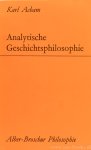 ACHAM, K. - Analytische Geschichtsphilosophie. Eine kritische Einführung.
