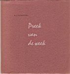 Scheepers, G.J. - Preek van de week - een twaalftal verzen uit Graficus Scheepers, G.J. - Preek van de week - een twaalftal verzen uit Graficus