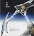  - UEFA Champions League results Summary Group Stage 2004/2005