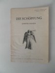 Haydn Joseph - Die Schopfung tekstboekje (Zang en vriendschap Amsterdam)