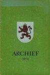 Steenbergen, H.J. e.a. [red.]. - Archief 1971.