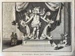 N.N. - Antique print India ca 1785 | Quenevadi, zoon van Ixora, genre print with elephant, 1 p.