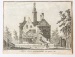 Spilman, Hendricus (1721-1784) after Haen, Abraham de (1707-1748) - 't Huis Oud Alkemade, van agteren. 1730.
