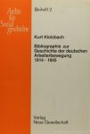 KLOTZBACH, K. - Bibliographie zur Geschichte der deutschen Arbeiterbewegung 1914-1945.
