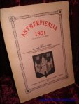 PRIMS, Floris; - ANTWERPIENSIA 1951,