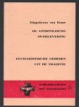 Hippolytus - De apostolische overlevering / Eucharistische gebeden uit de traditie / [uit het Latijn vert. en ingel.door Frans Vromen].