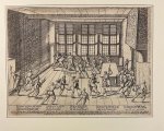 Hogenberg, Franc. - Prent: [De aanslag op Willem I door Jean Jaureguy, 18-3-1582], gravure door Frans Hogerberg.