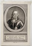 Houbraken, Jacobus (1698-1780) after Quinkhard, Jan Maurits (1688-1772) - Antique Engraving, before 1780 - Portrait of Michiel de Ruyter (1607-1676) - J. Houbraken, published before 1780, 1 p.