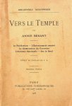 Besant, Annie - Vers le Temple Besant, Annie - Vers le Temple