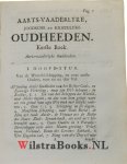 Leydekker, (Leydecker,) Jacobus - Adam, Moses, en Christus: ofte Aarts-vaderlyke joodse, en christelijke oudheden, soo onder het Oude als Nieuwe Testament.