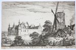 Claes Jansz Visscher (1586/87-1652) - [Antique print, etching] The castle Toutenburgh in Vollenhove/Kasteel Toutenburg in Vollenhove, published 1617.
