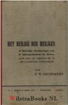 Krummacher, Dr. F. W. - Het Heilige der Heiligen- 13 stichtelijke Beschouwingen over de Lijdensgeschiedenis des Heeren...