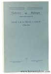 Warnotte, Marie-Louise. - Etude sur la presse a Namur 1794 - 1914
