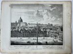 Unknown engraver, Pieter Schenk (1660-1713) - [Antique print, etching/ets, Rome] TEMPLUM D. PETRI... Views of Rome [Set title] (Sint-Pieters basiliek), published 1705, 1 p.
