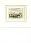 Spilman, Hendrik - Het Huis Oud-Rynestein en Kerk te Kooten. Originele kopergravure