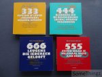 Boel, Herman. - 333 tips die je leven (misschien) kunnen redden / 444 blunders die de geschiedenis (bijna) hebben veranderd / 555 feiten waar je helemaal niets aan hebt / 666 leugens die iedereen gelooft. Boel, Herman. - 333 tips die je leven (misschien) kunnen redden / 444 blunders die de geschiedenis (bijna) hebben veranderd / 555 feiten waar je helemaal niets aan hebt / 666 leugens die iedereen gelooft.