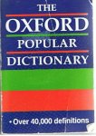 Hawkins, Joyce ( compile by) - The Oxford popular dictionary