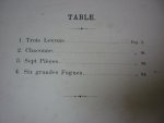 Handel; G.F. (1685 - 1759) - Compositions: Lecons, Chaconne, Pieces, Fugues (revues et doigtées par Louis Kohler)