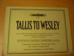Stanley; John; William Walond; William Boyce - Voluntaries for the Organ or Harpsichord in D m., E and G (Gordon Phillips)  -  Tallis to Wesly