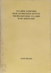 Antonius Clemens Maria Rietveld - Syllaben, klemtonen en de automatische detectie van beklemtoonde syllaben in het Nederlands