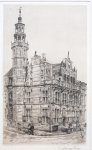  - [Modern Print, etching] "Oude stadhuis" (The Hague).