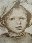 Renoir - Pierre Renoir de face, lithografie naar Renoir, 1951