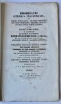 Steenstra Toussaint, Ludovicus Henricus Annaeus Petrus, uit Amsterdam - Dissertatio juridica inauguralis, de herede beneficiario, solvente creditoribus prius petentibus [...] Groningen J. Oomkens 1837