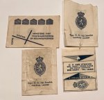  - [Four sugar sachets] Vier suikerzakjes van Tweede Kamer der Staten Generaal en Ministerie Volkshuisvesting.