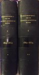 JONG, A.M. DE - Geschiedenis van de Nederlandsche Bank -Eerste deel, 2 vols. De Nederlandsche Bank van 1814 tot 1864